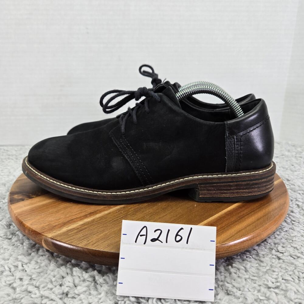 Naot Mens 41 Chief Black Velvet Nubuck Casual Comfort Daily Walking Oxford Shoe